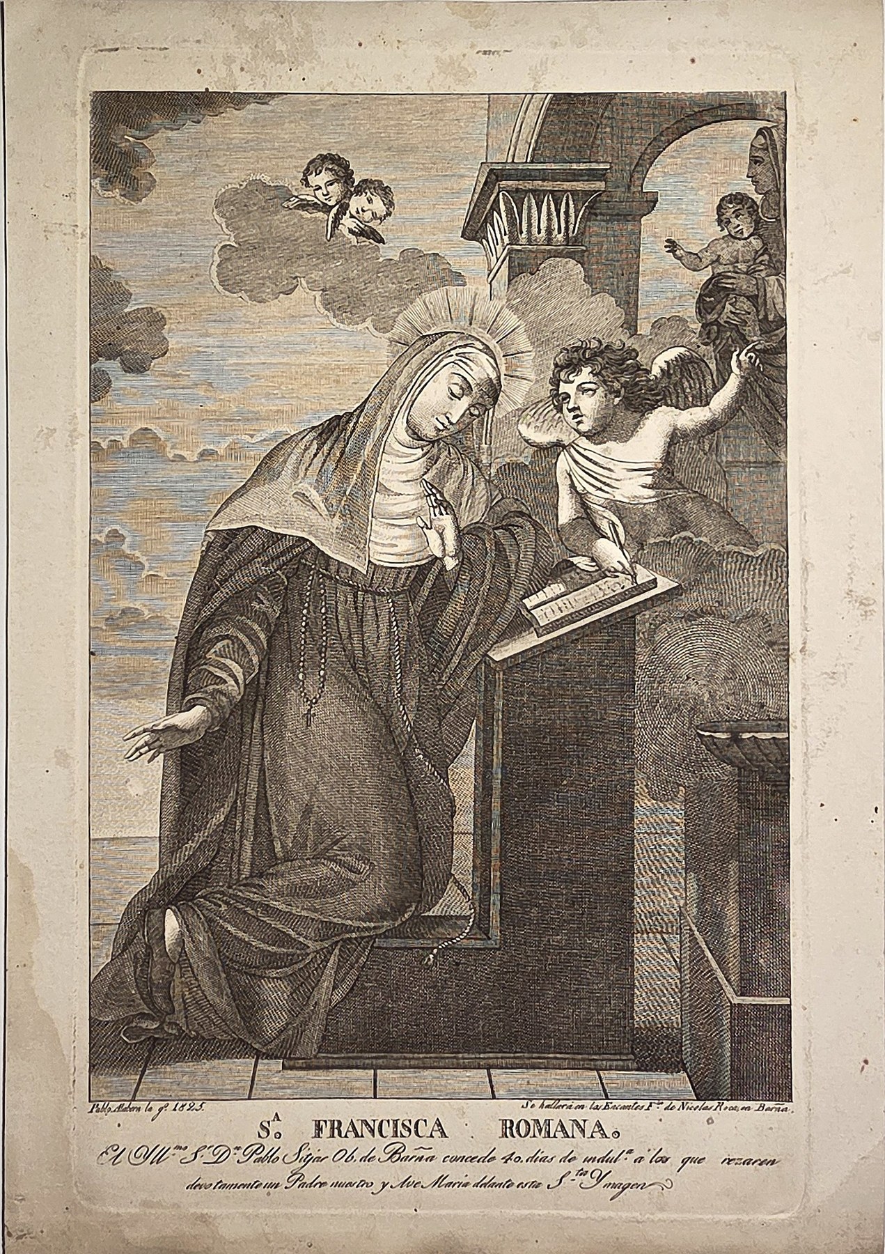 S. Francisca Romana – Vision mit Engeln