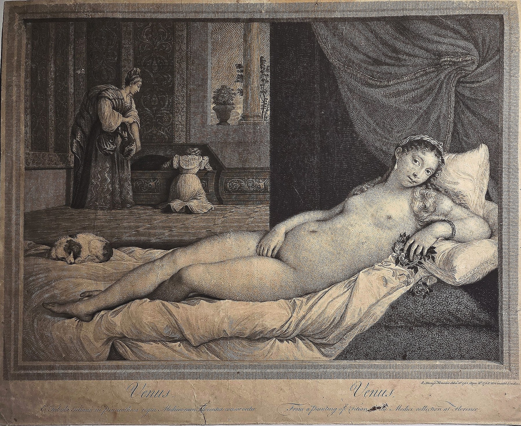 einer ruhenden Venus in klassischem Innenraum