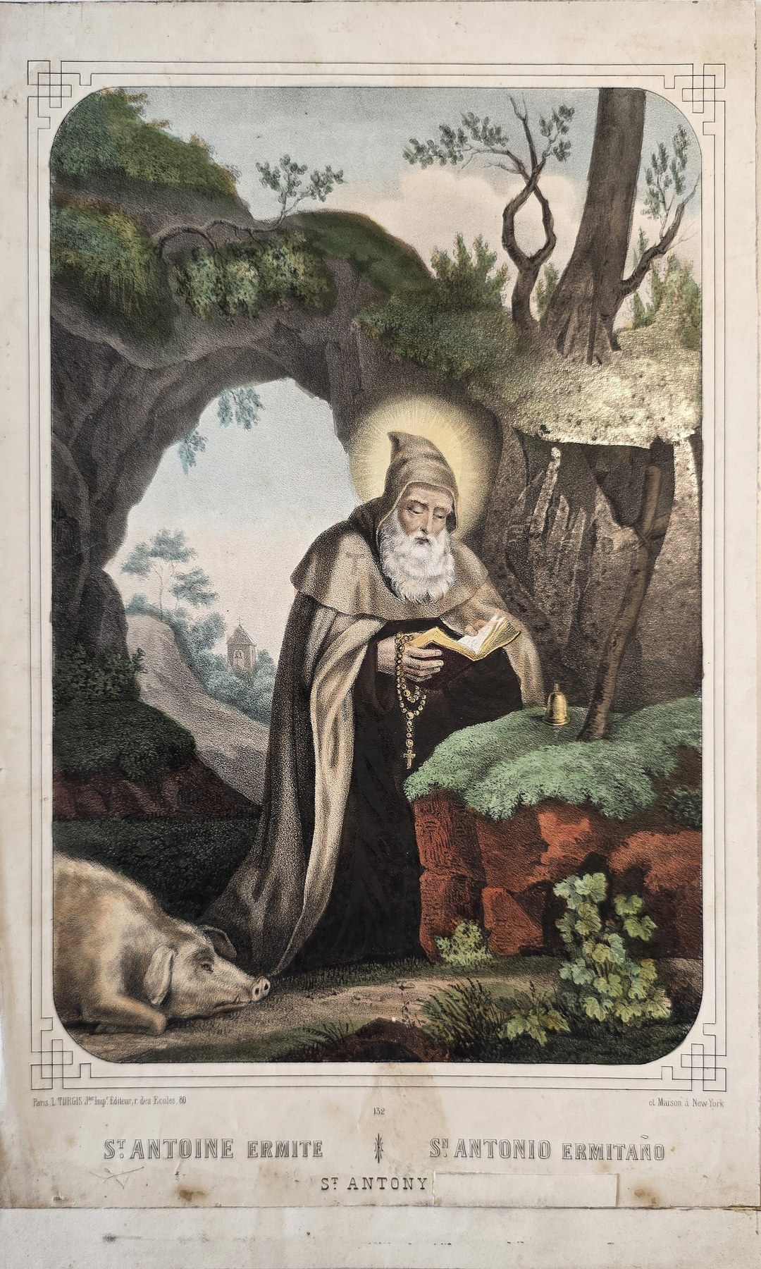 eines Einsiedlers in einer Felsenhöhle