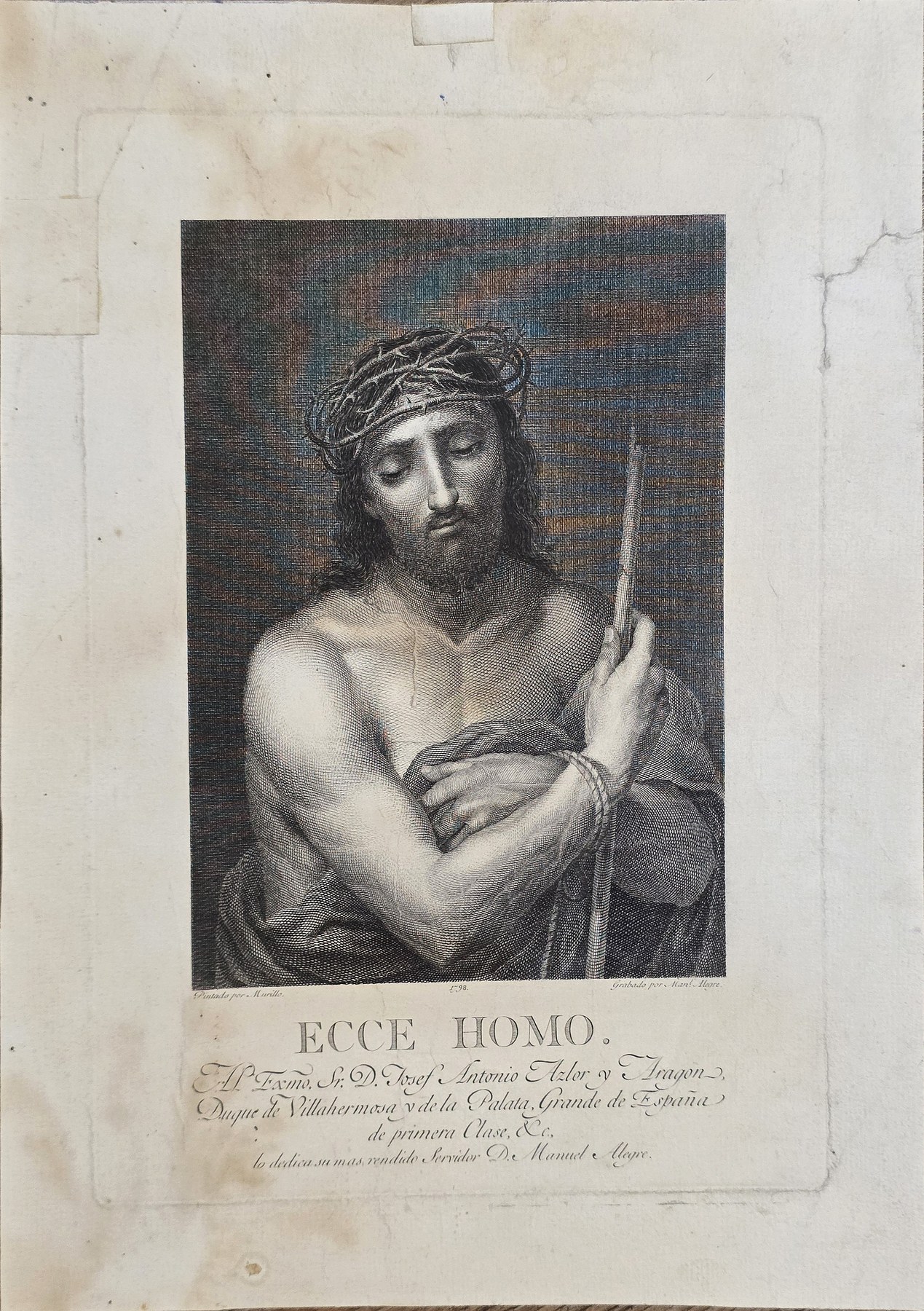 Ecce-Homo-Halbfigur mit Dornenkrone