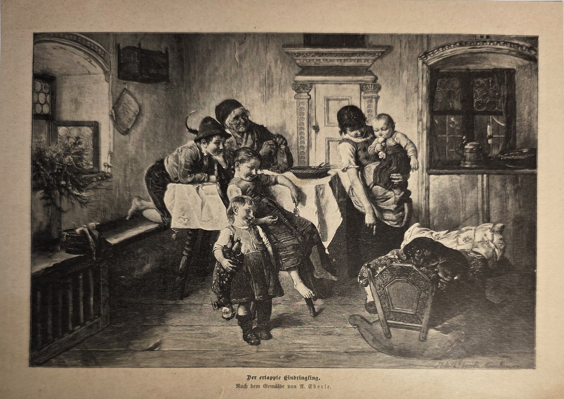 Familie im häuslichen Innenraum
