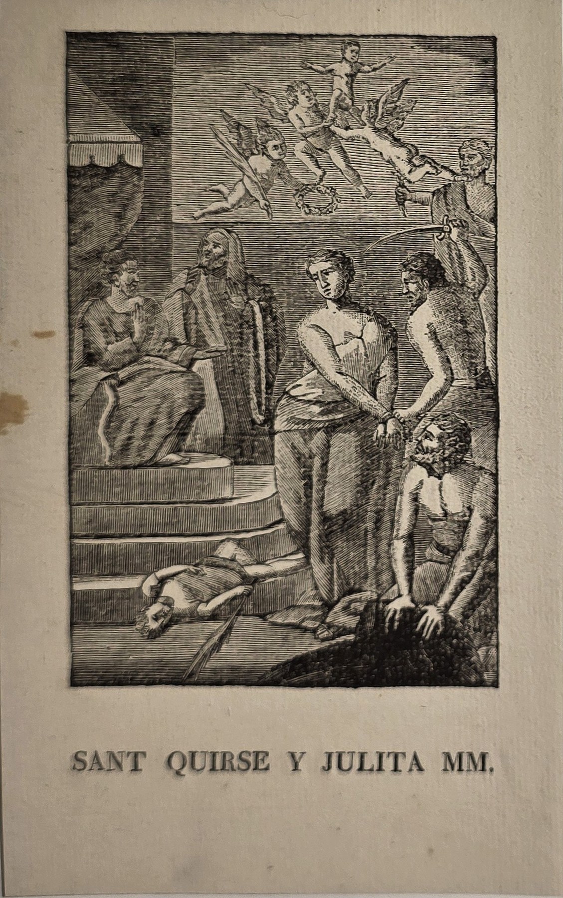Sant Quirse und Julita in einer Martyriumsdarstellung
