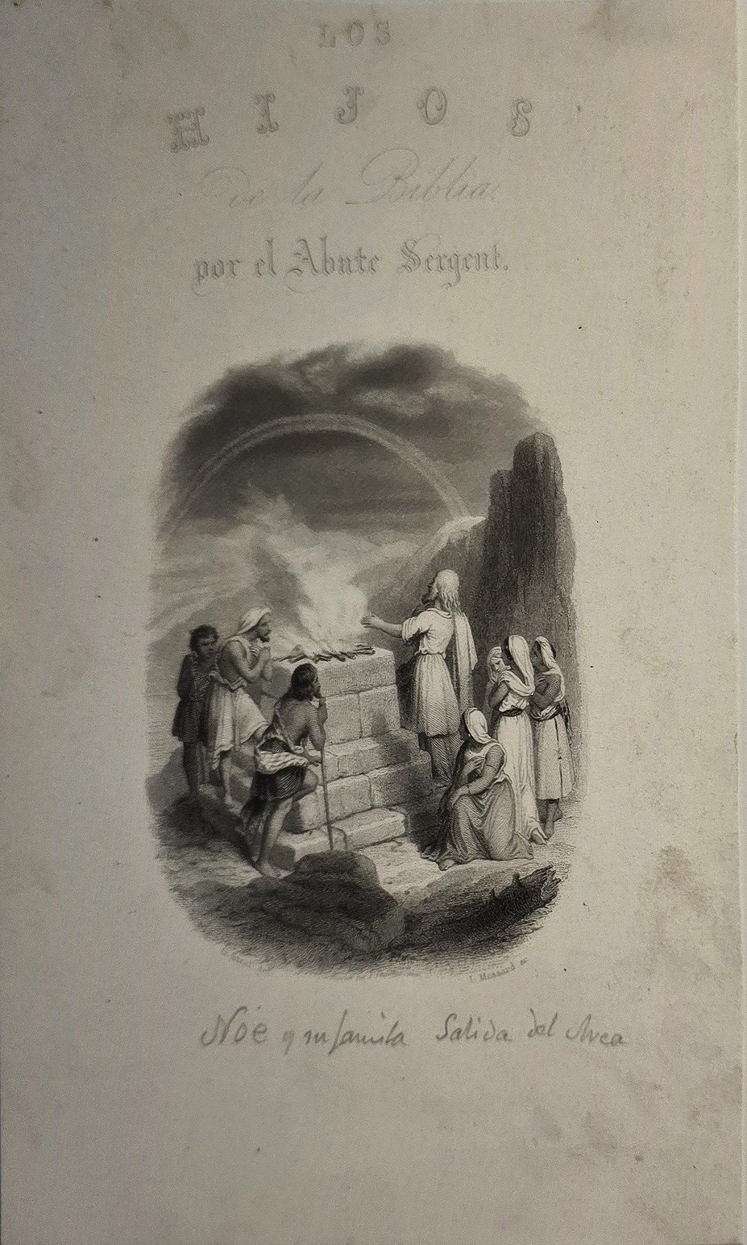Historische figürliche Darstellung – Illustrative Titelseite mit ovaler Figurenszene