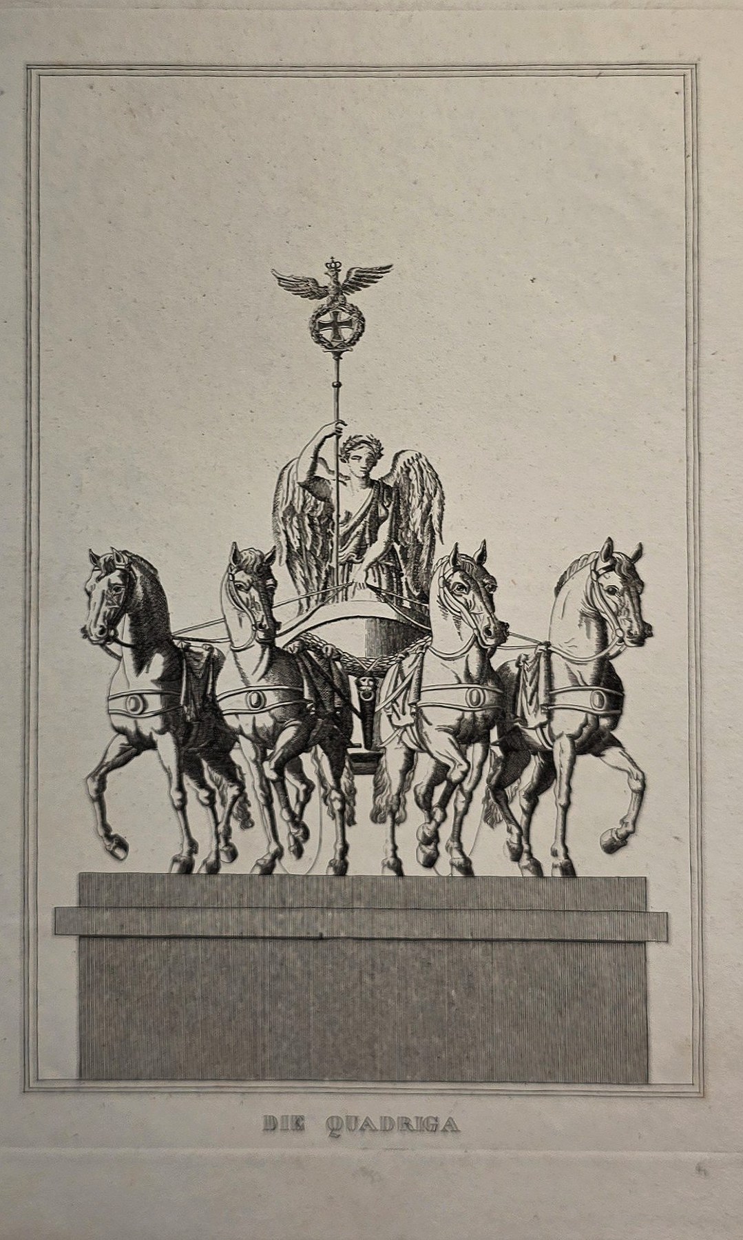 Reiterdenkmal auf hohem Sockel