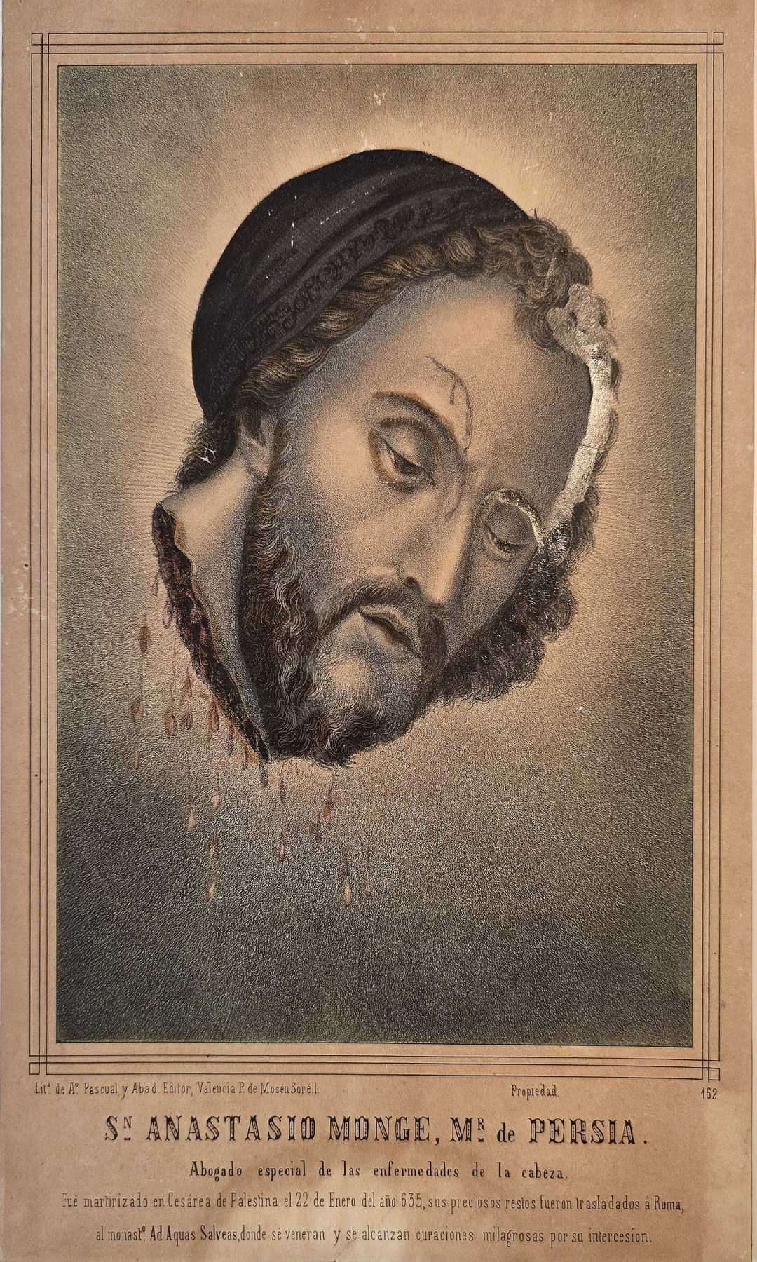 eines dornengekrönten Christusporträts