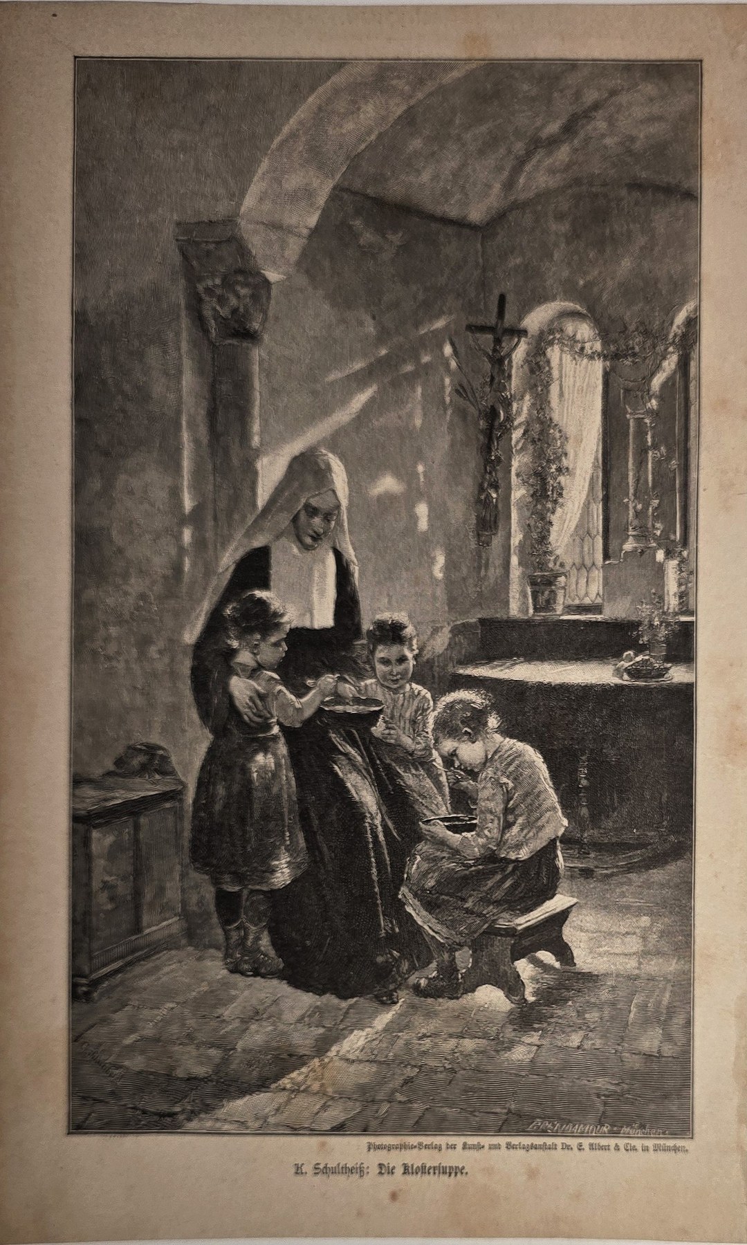 Religiöse Szene im Gewölbe