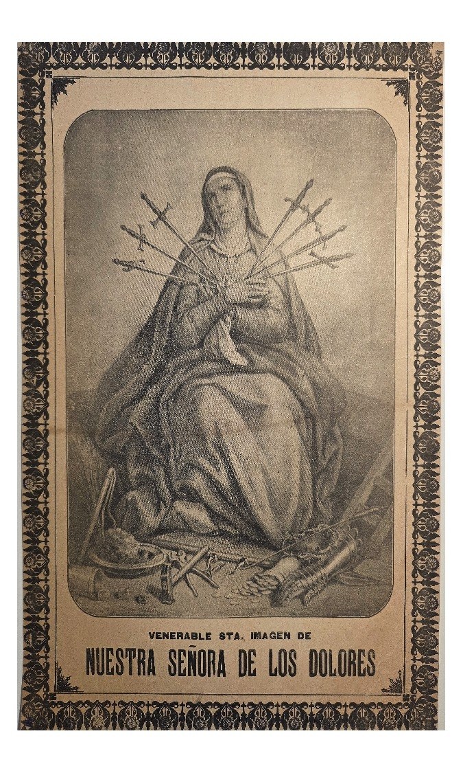 Schmerzensmadonna mit sieben Schwertern