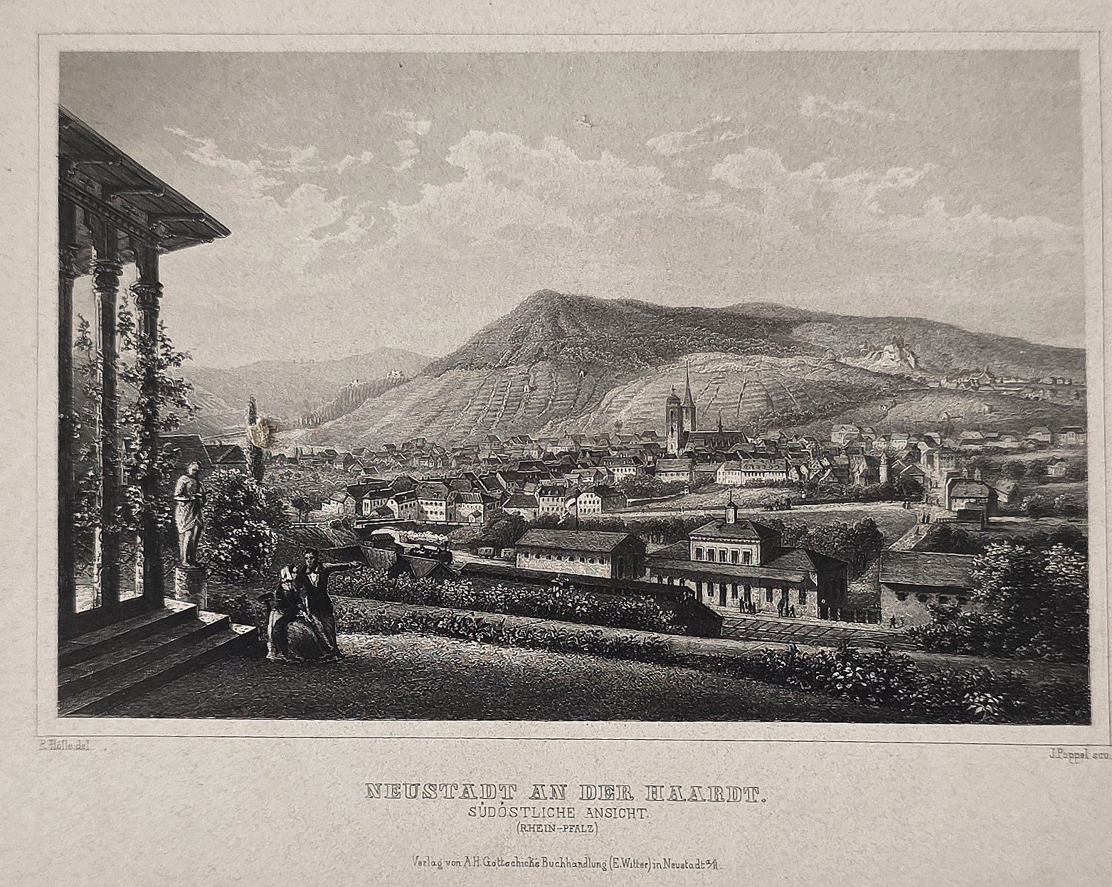 Stadt im weiten Talbecken