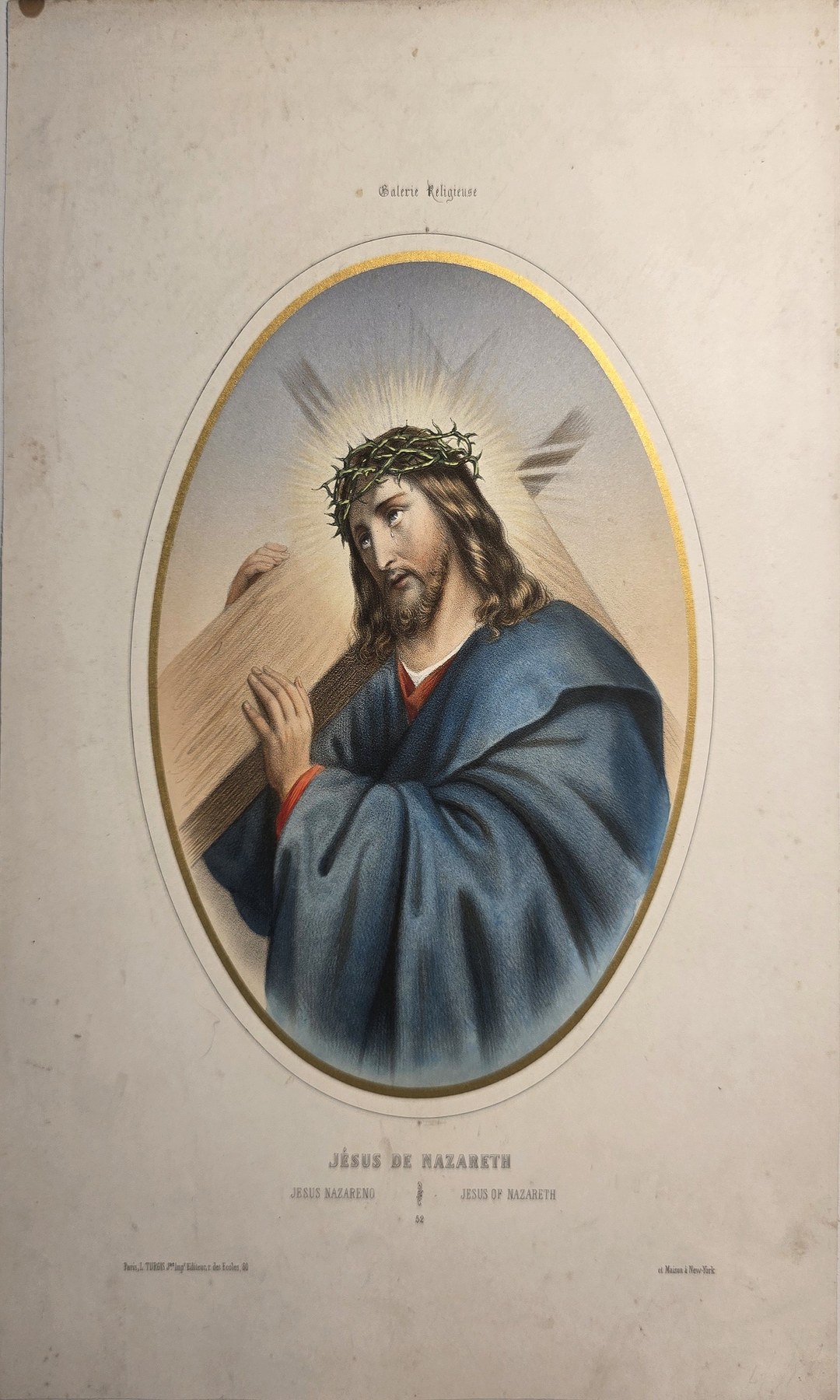 Ovale mit Christusbildnis und Dornenkrone