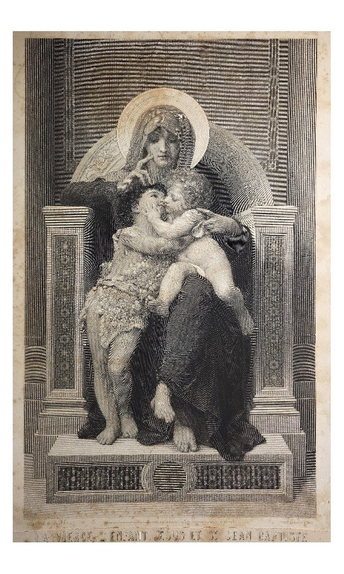 Madonna mit Kind in architektonischer Rahmung