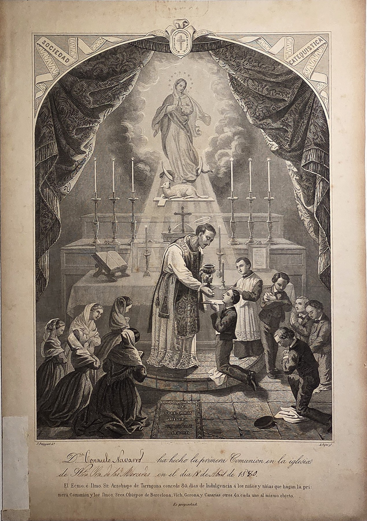 Feierliche Messe vor hohem Altar