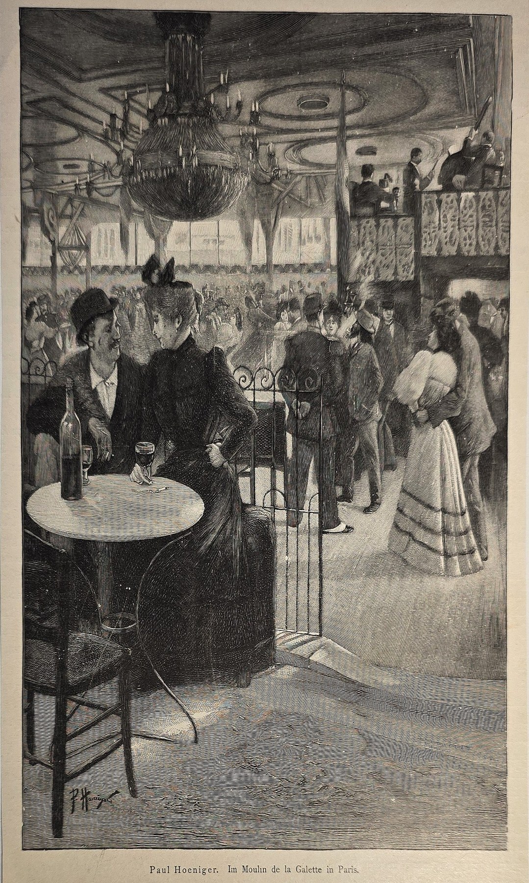 Gesellschaft in einem Caféraum