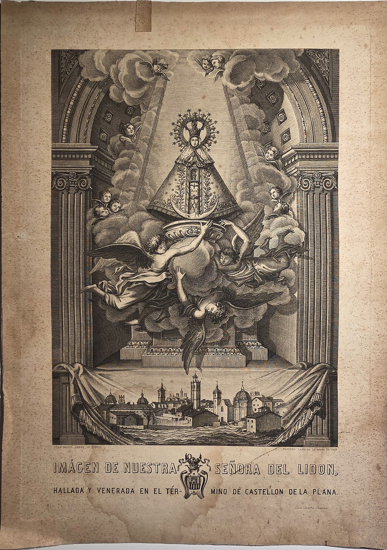 Gnadenbild über Altar mit Engeln