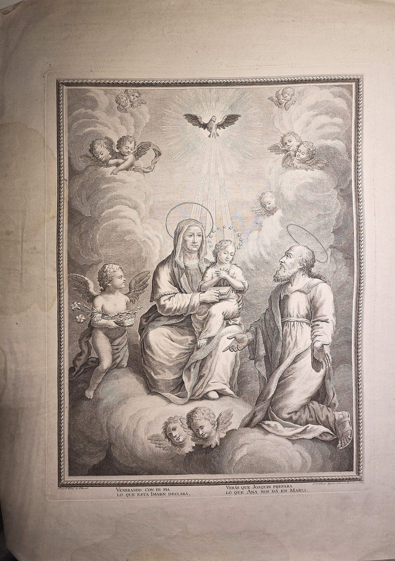 Madonna mit Kind und kniendem Ordensmann