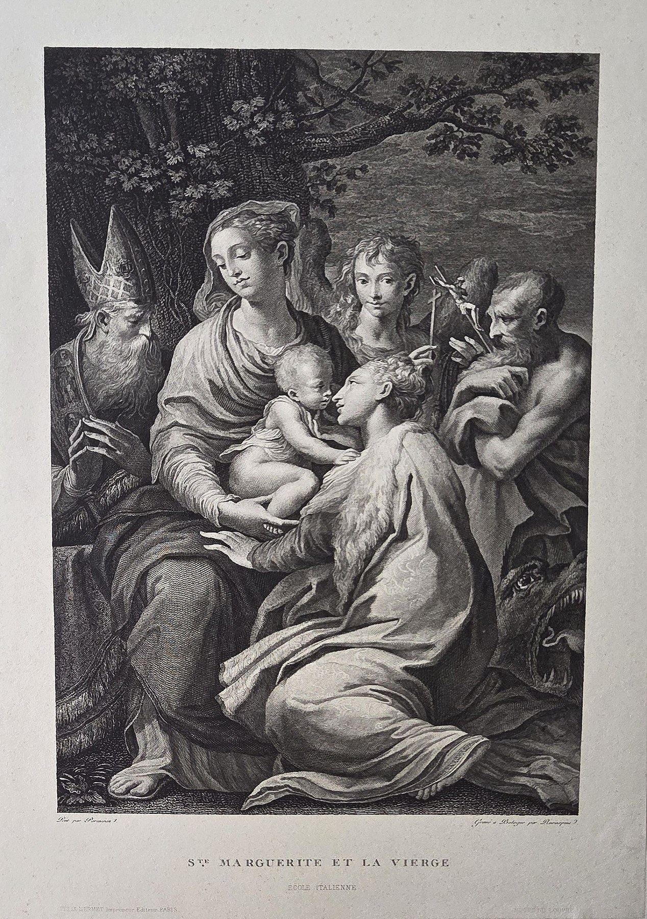 der Madonna mit Kind und mehreren Heiligen