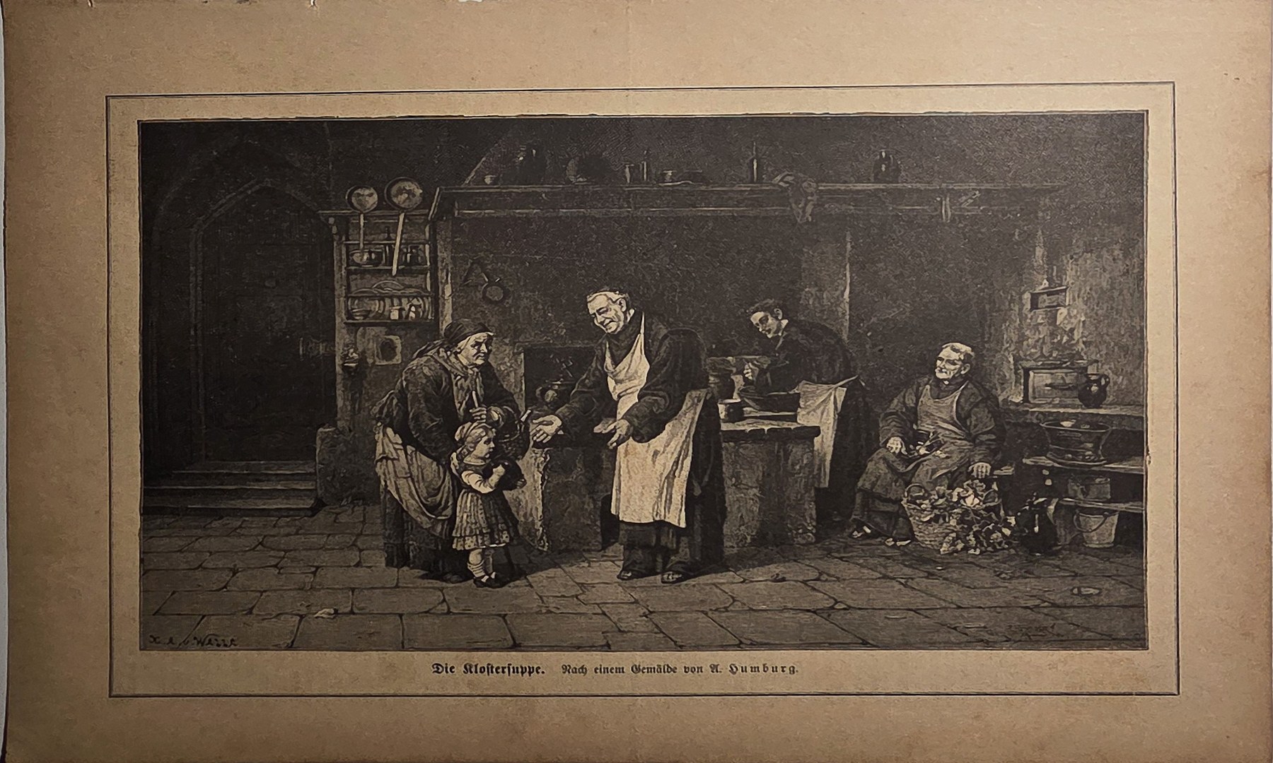Bedürftige Familie in schlichtem Wohnraum