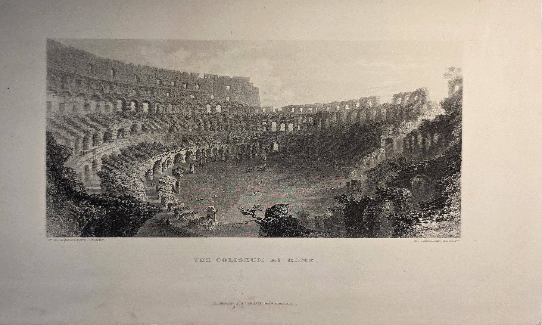 Historische Darstellung – Monumentale Arena mit gestaffelten Zuschauerrängen