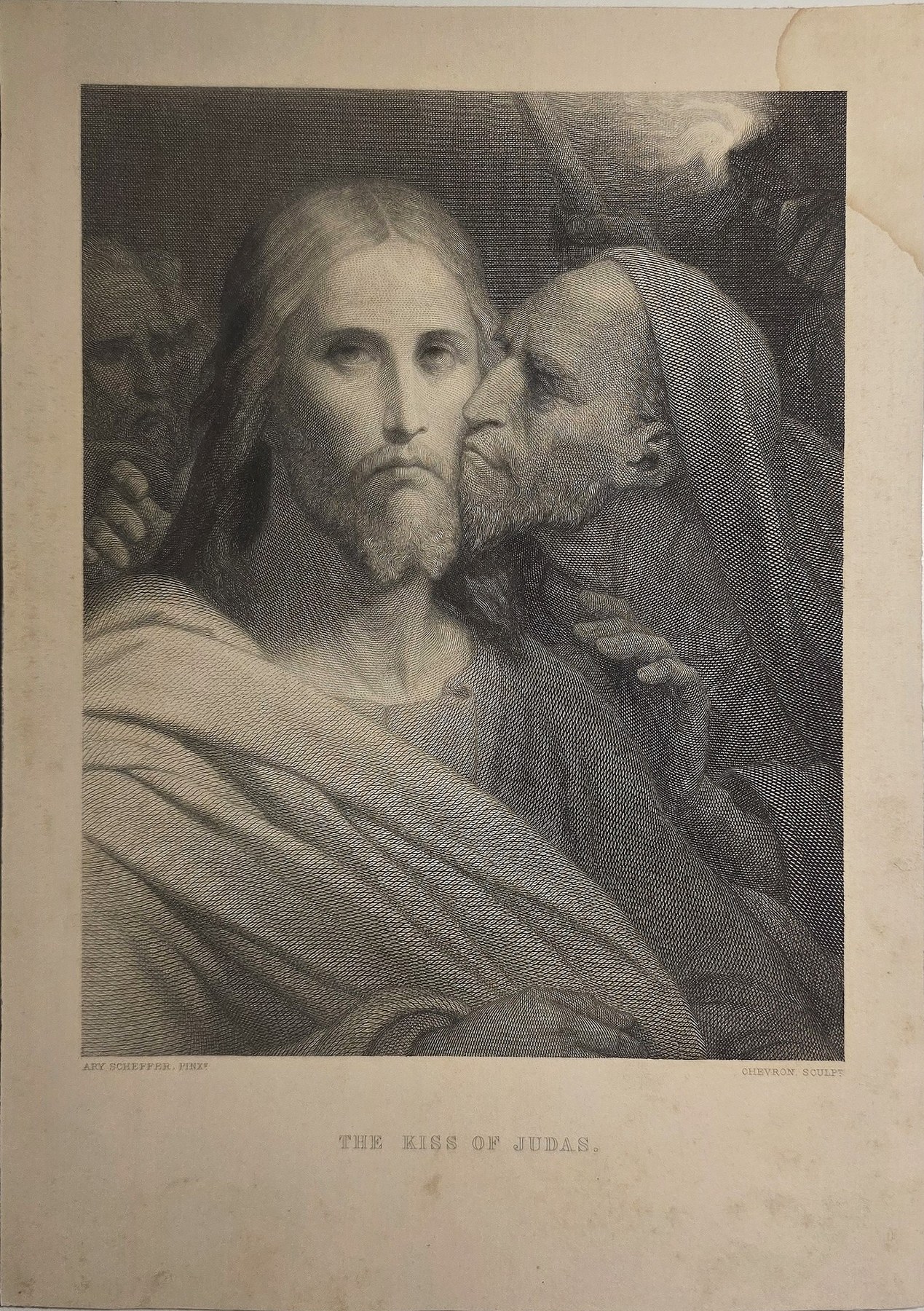 Christusbildnis mit weiterer männlicher Figur