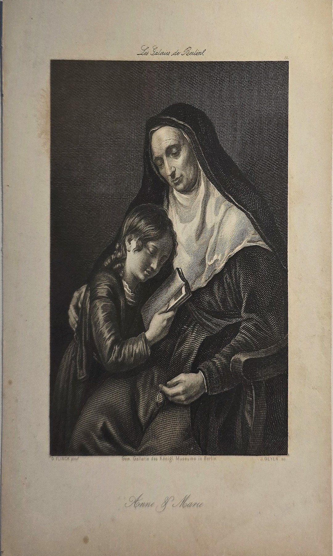 Mutter und Kind in dunklem Bildfeld