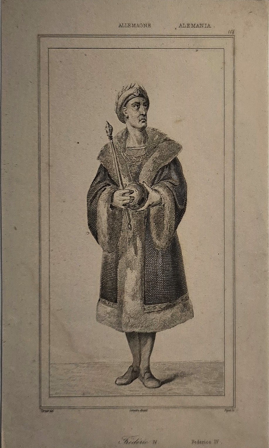 Frau in historischer Tracht mit Haube
