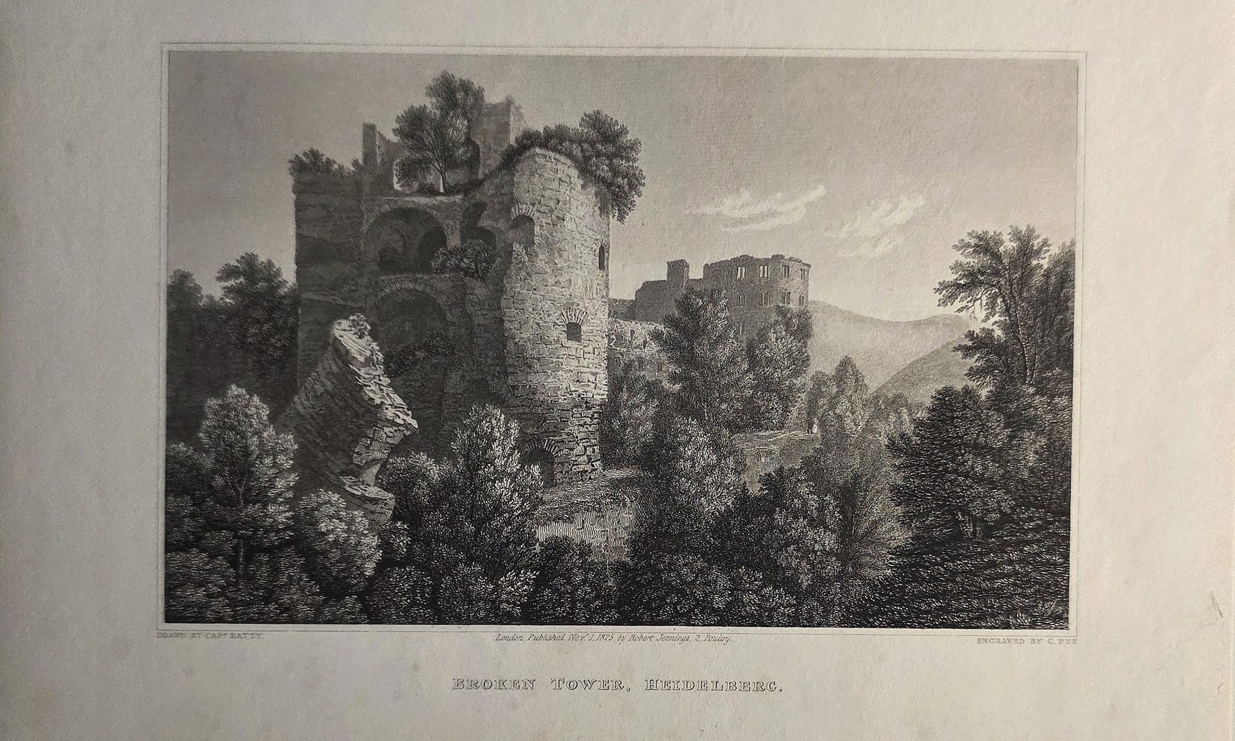 Ruine zwischen dichtem Buschwerk