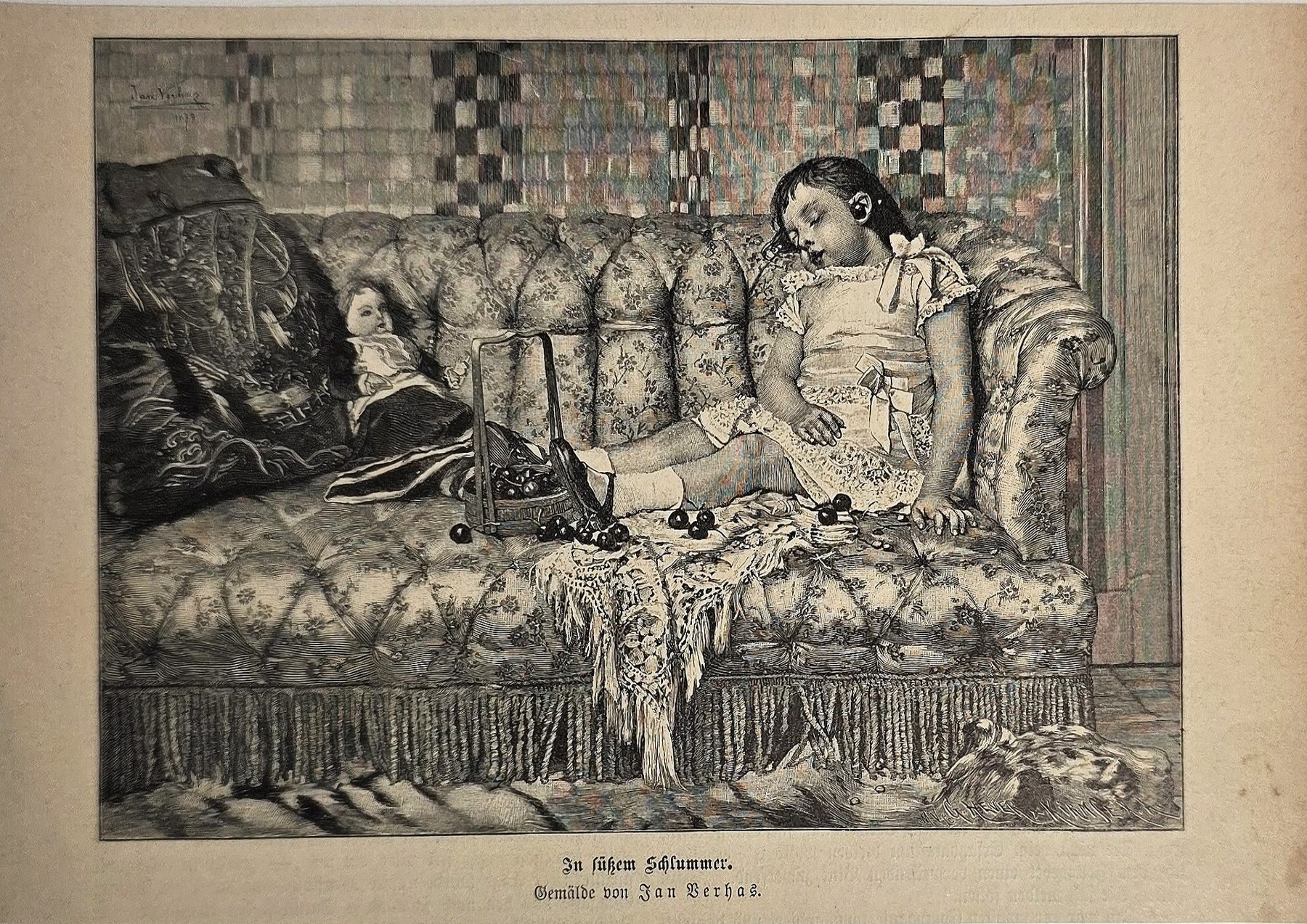 Junge Frau auf einem Sofa
