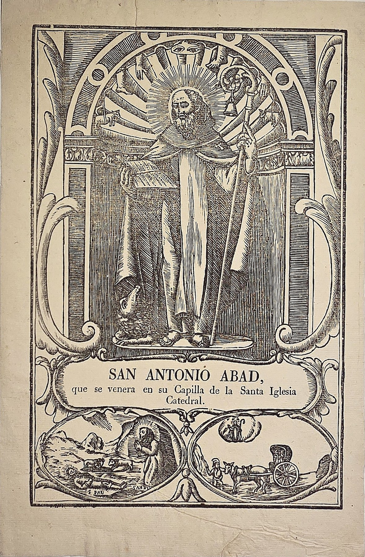 San Antonio Abad – Heiliger im Strahlenkranz