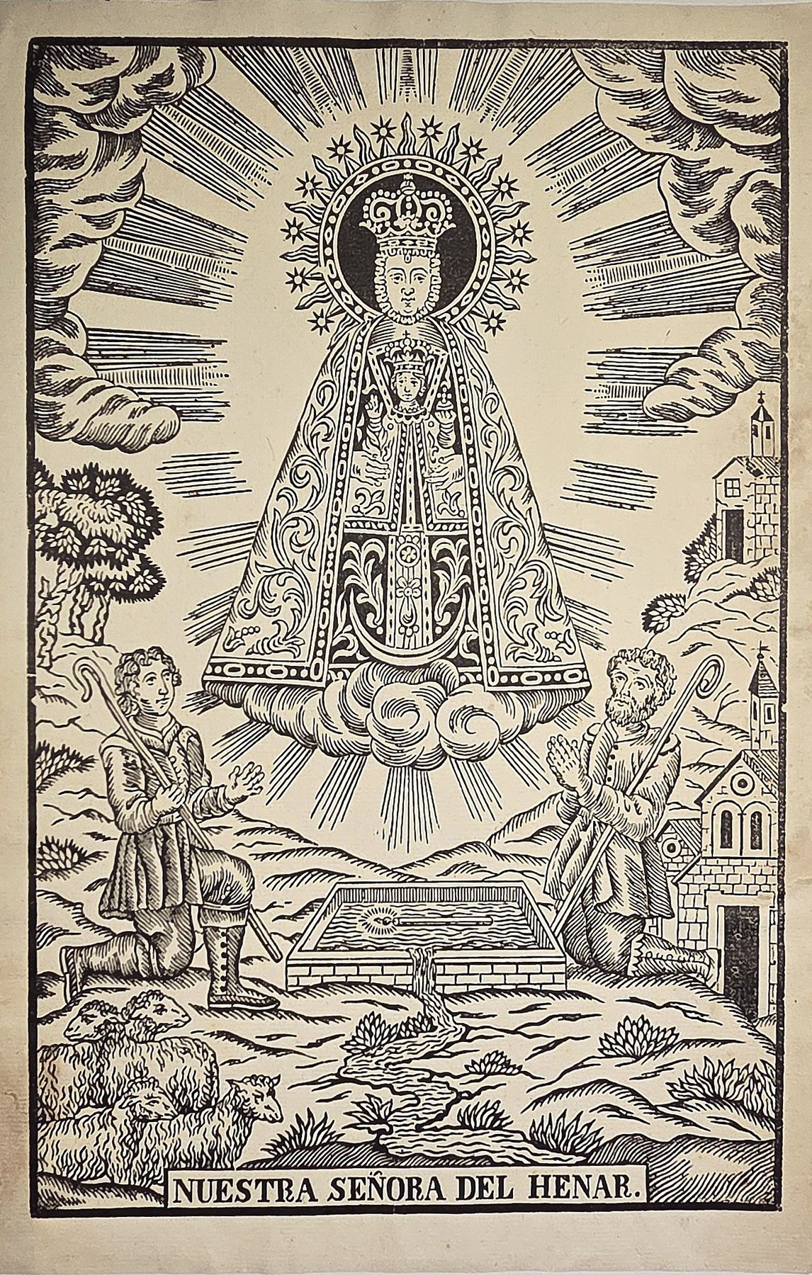 Nuestra Señora del Henar – Marienfigur über Landschaft