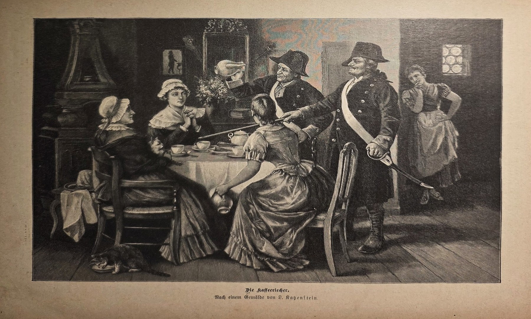 Gesellschaftliche Runde mit Musik und Gespräch
