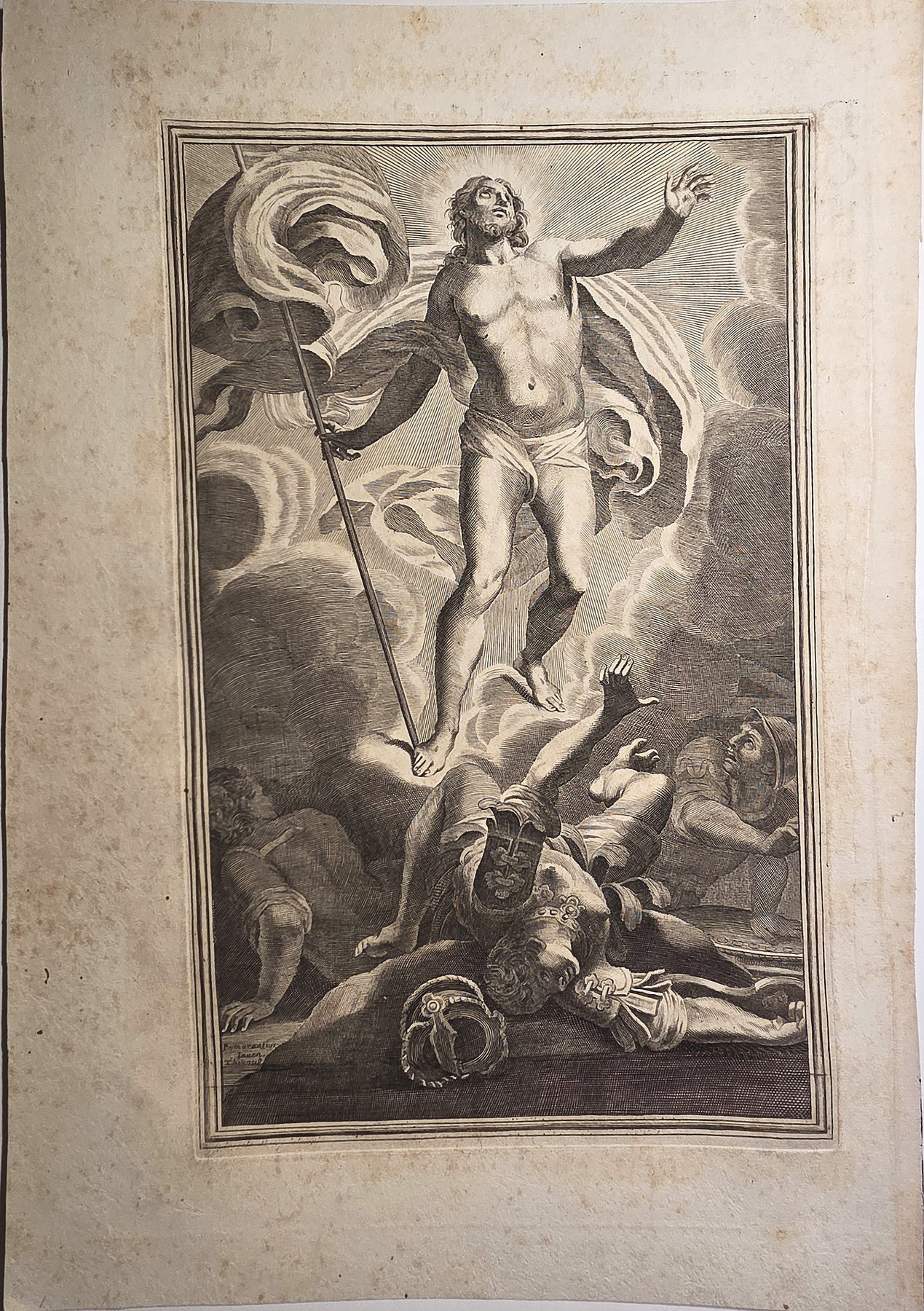 mit dramatischer Auferstehungsfigur