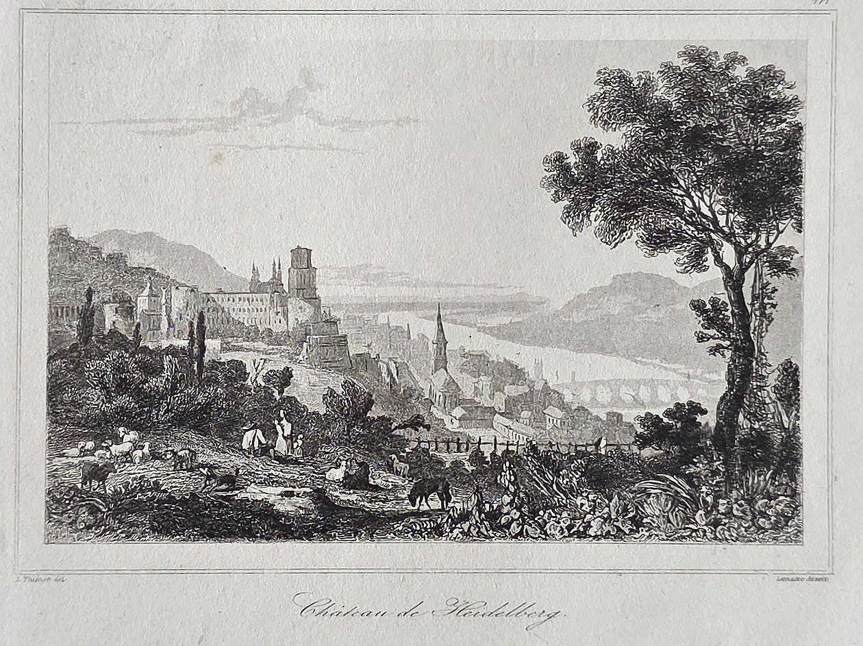 eines Stadtpanoramas vom Berghang
