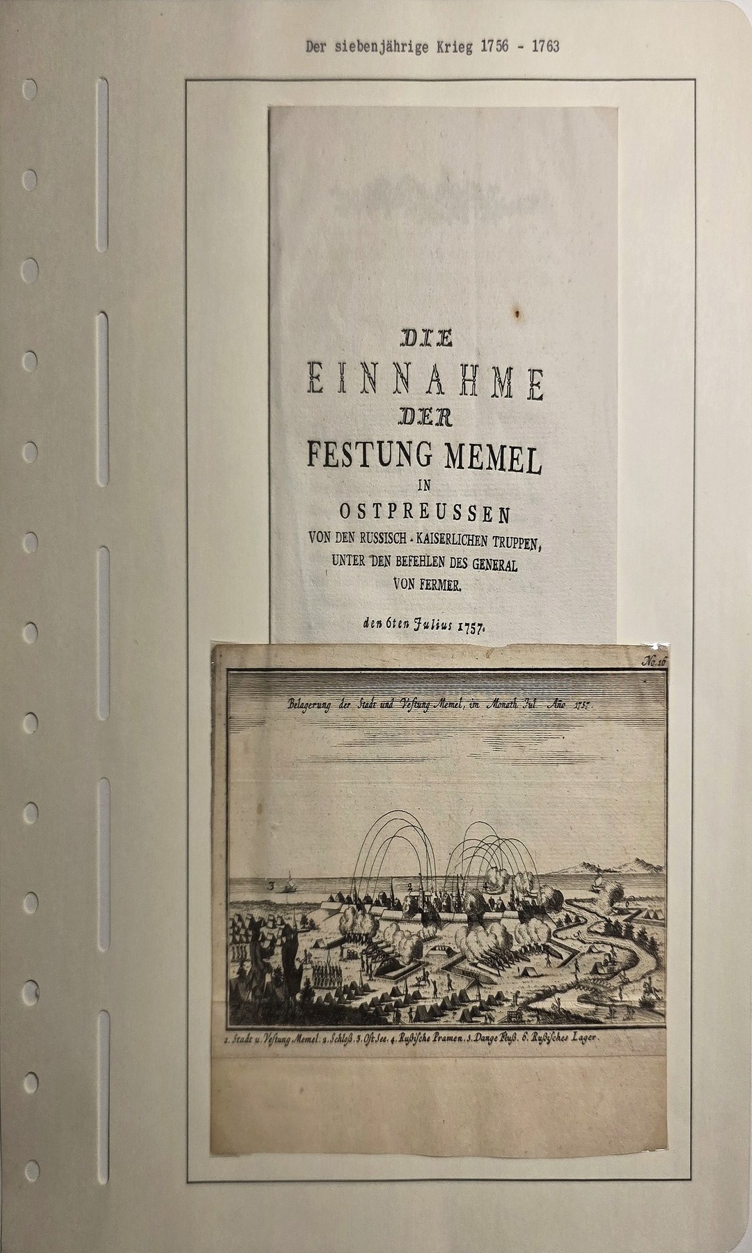 Einnahme einer befestigten Stadt mit Panorama und Belagerungsszene