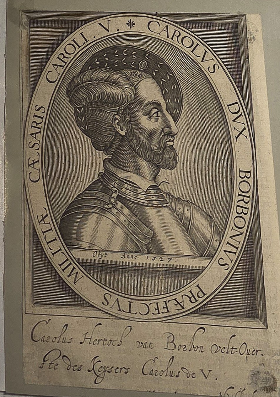 Karl der Kühne im Medaillon