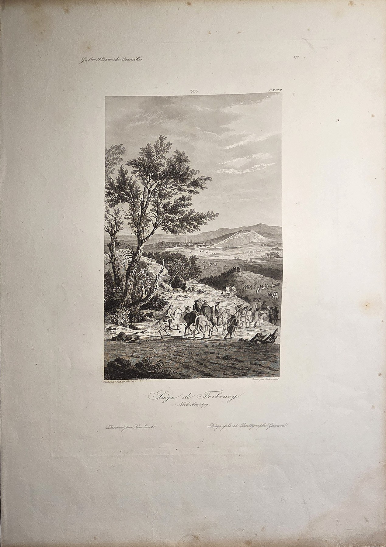 Landschaft mit Reitern und Fernblick