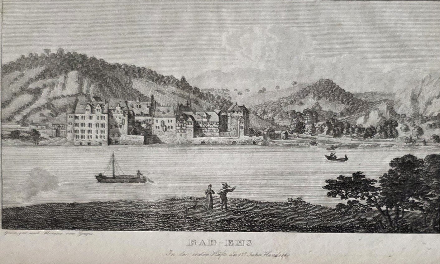 Bad Ems als Flusspanorama