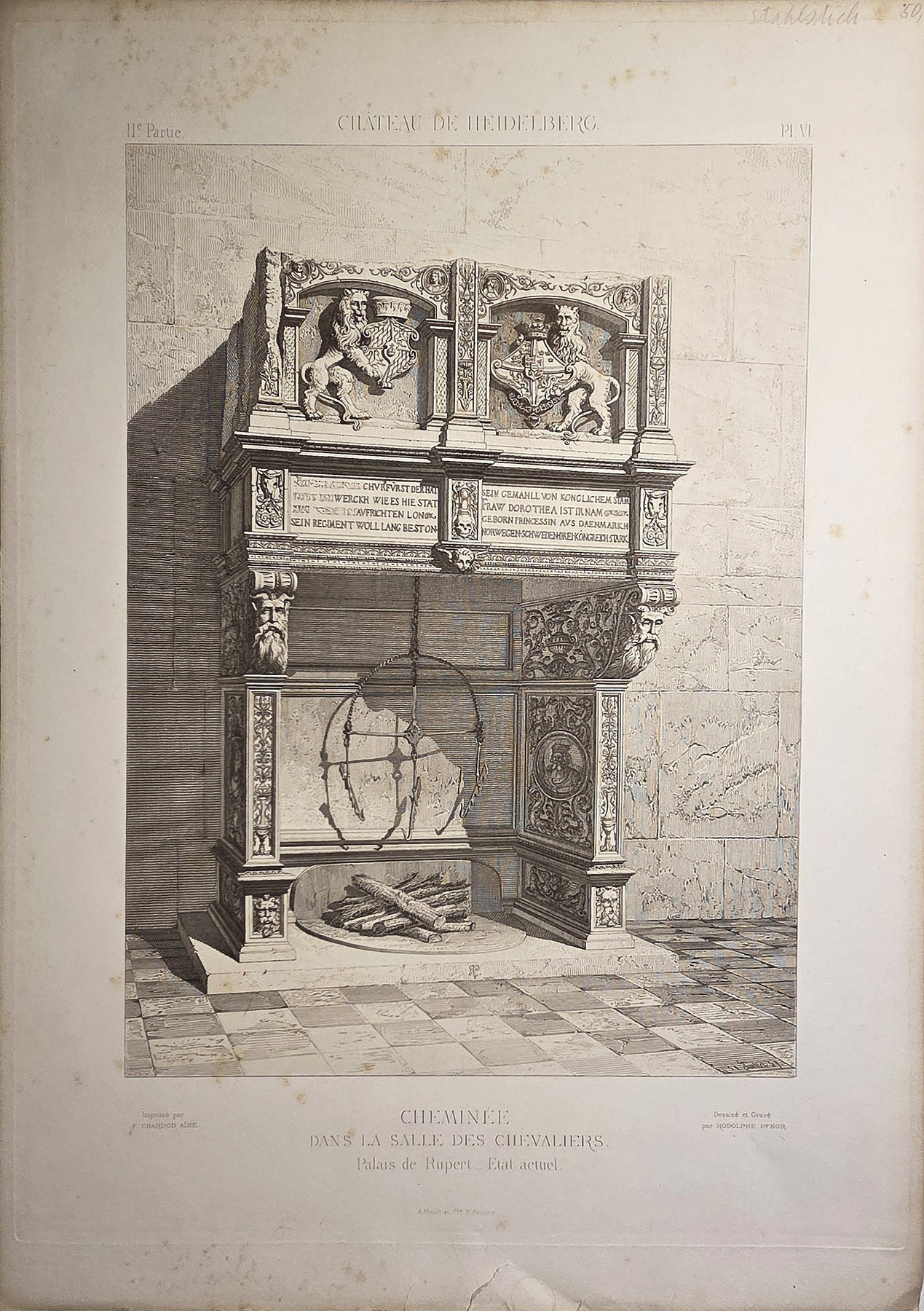 Historische Darstellung – Wissenschaftlicher Geräteschrank