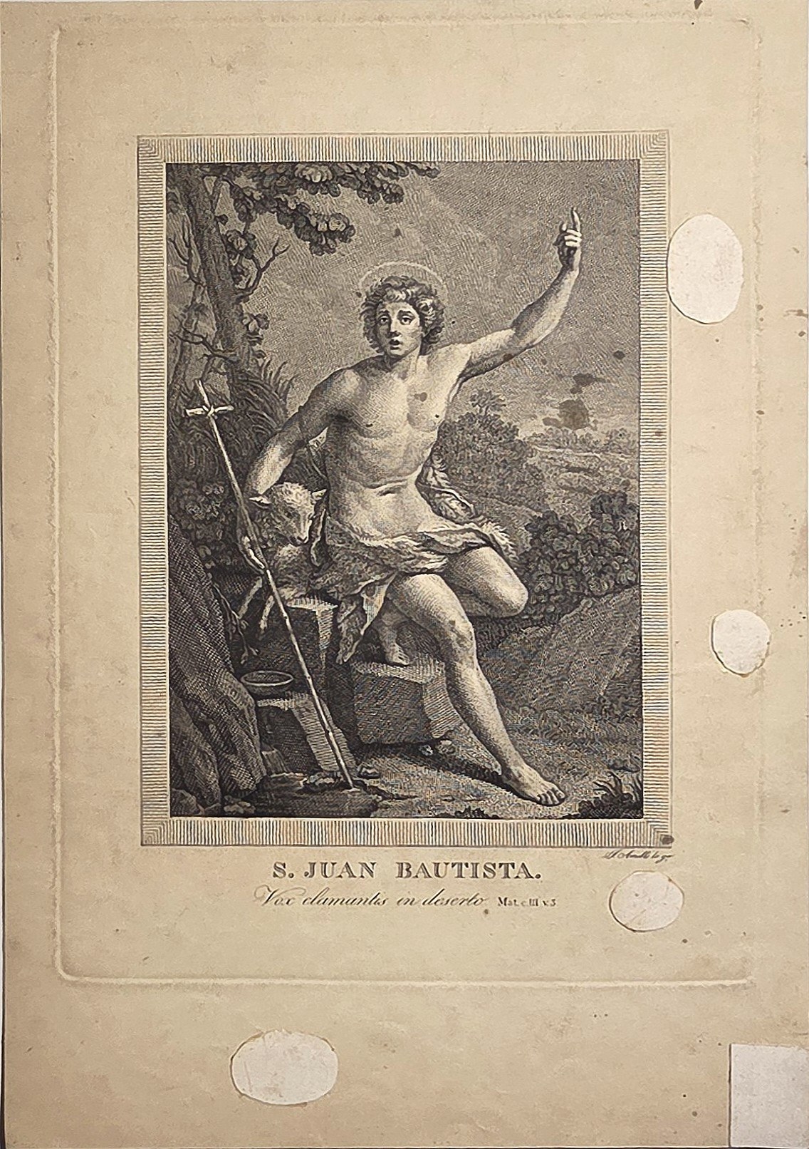 Johannes der Täufer in Landschaft