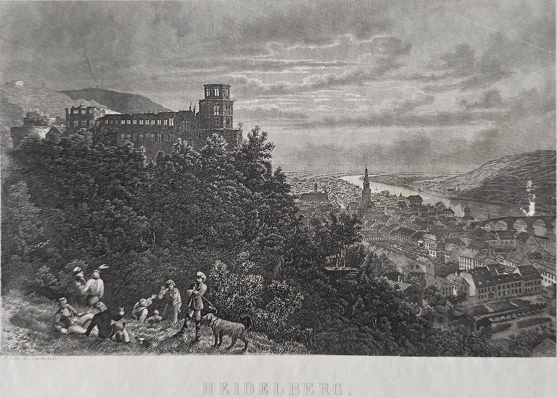 einer Stadtansicht mit Schlossberg