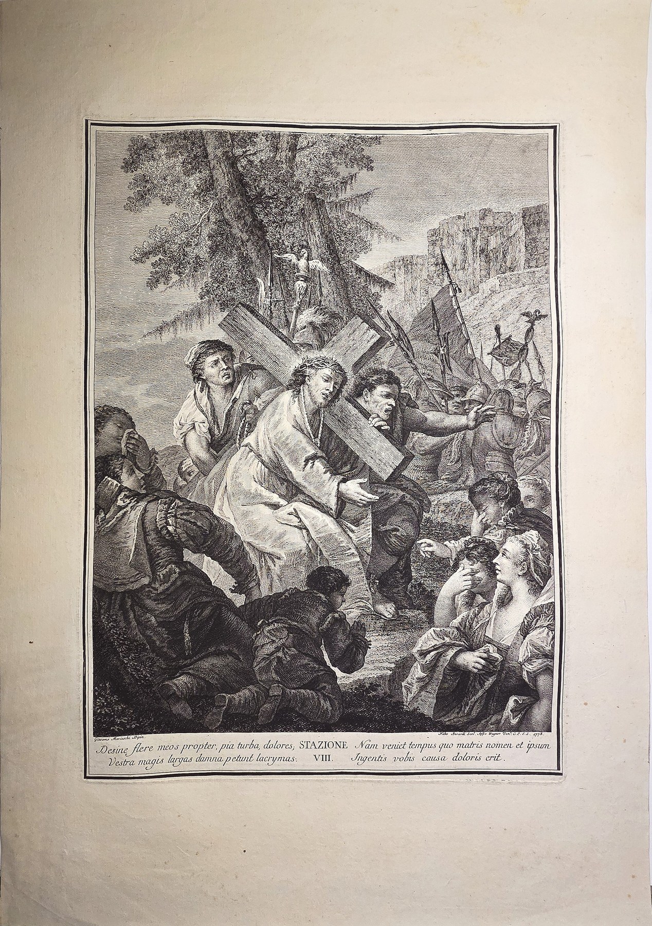 Historische Darstellung – Biblische Ansprache vor großer Volksmenge