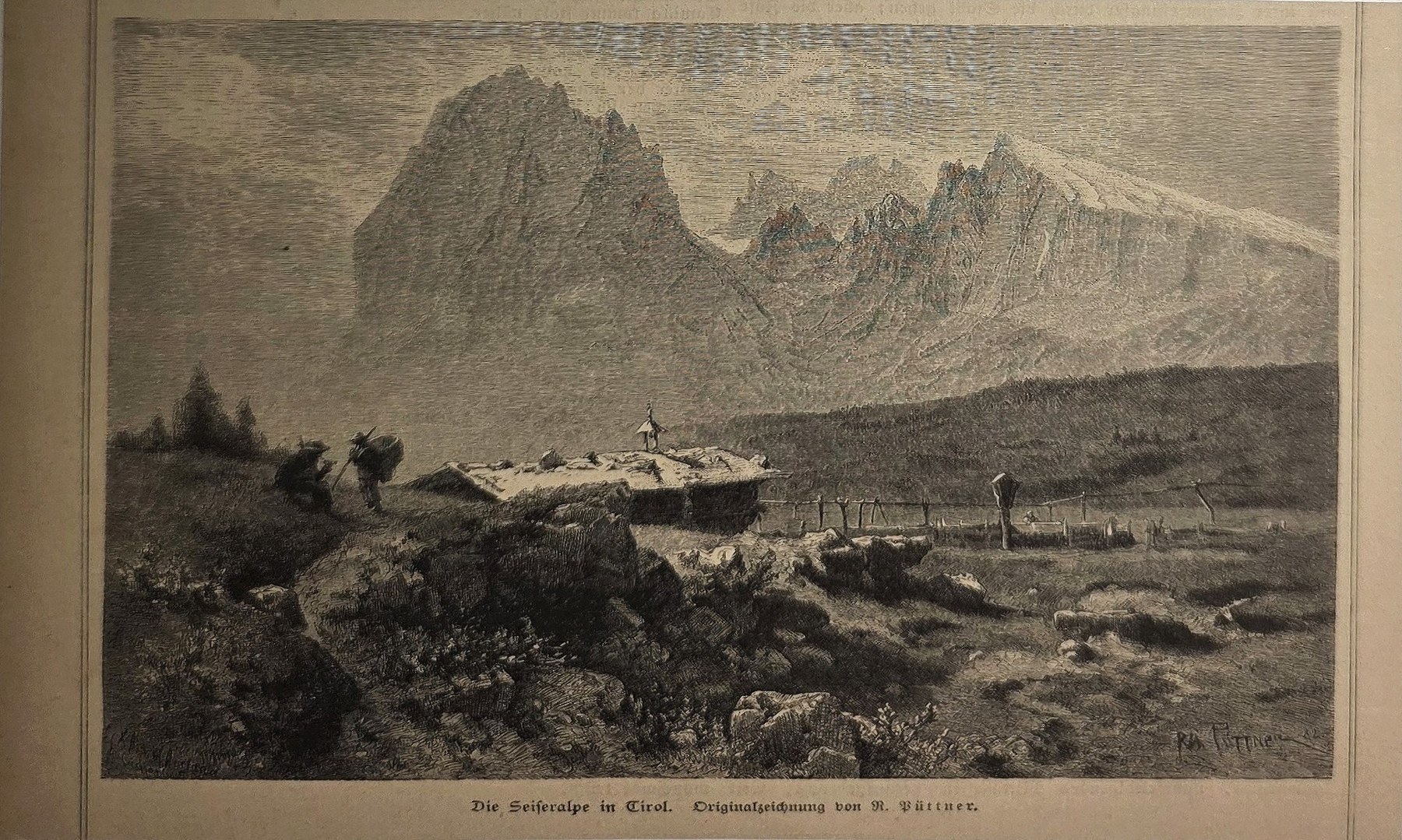 Weite Hochgebirgslandschaft mit Felswänden