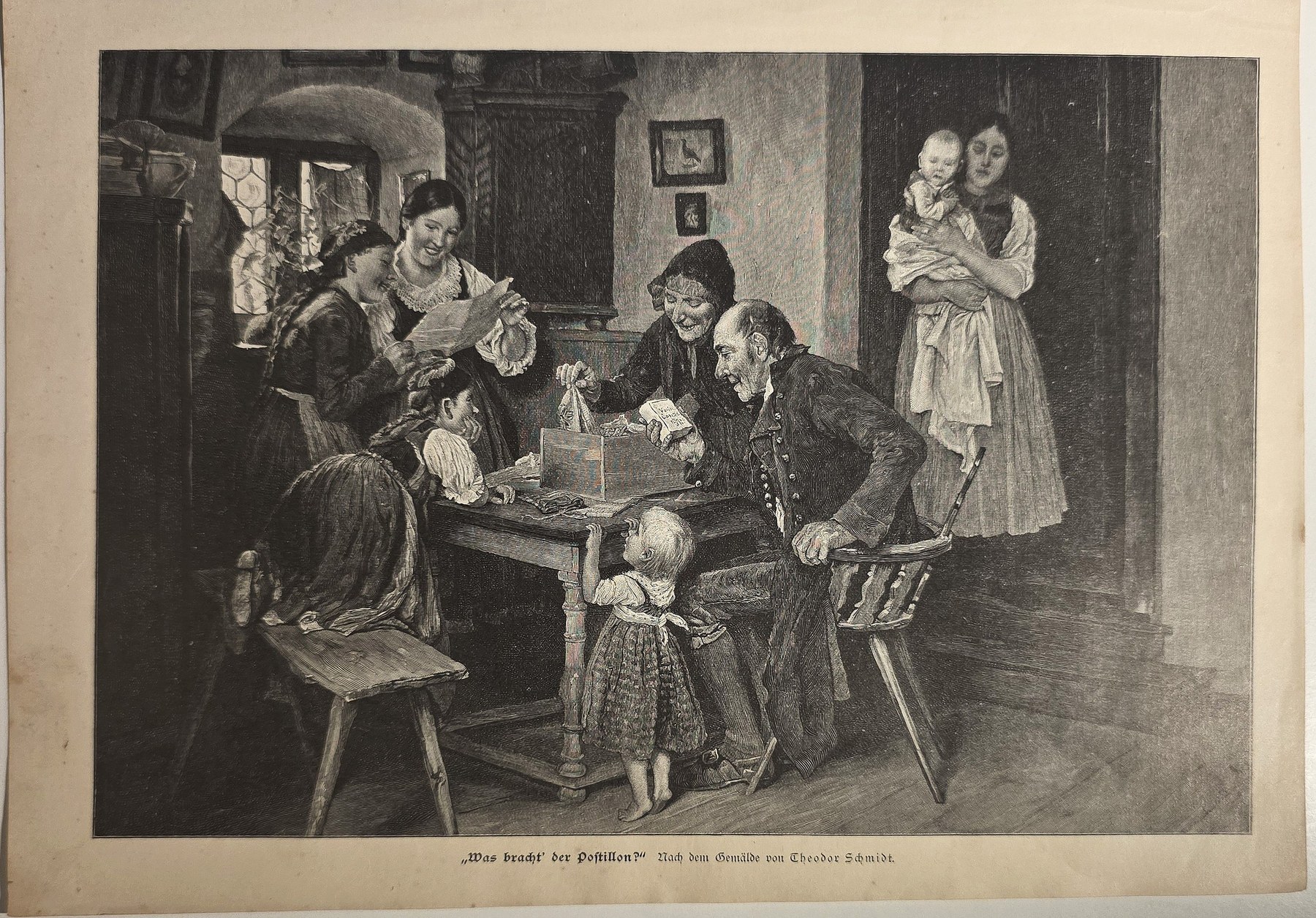 Familienszene am Tisch