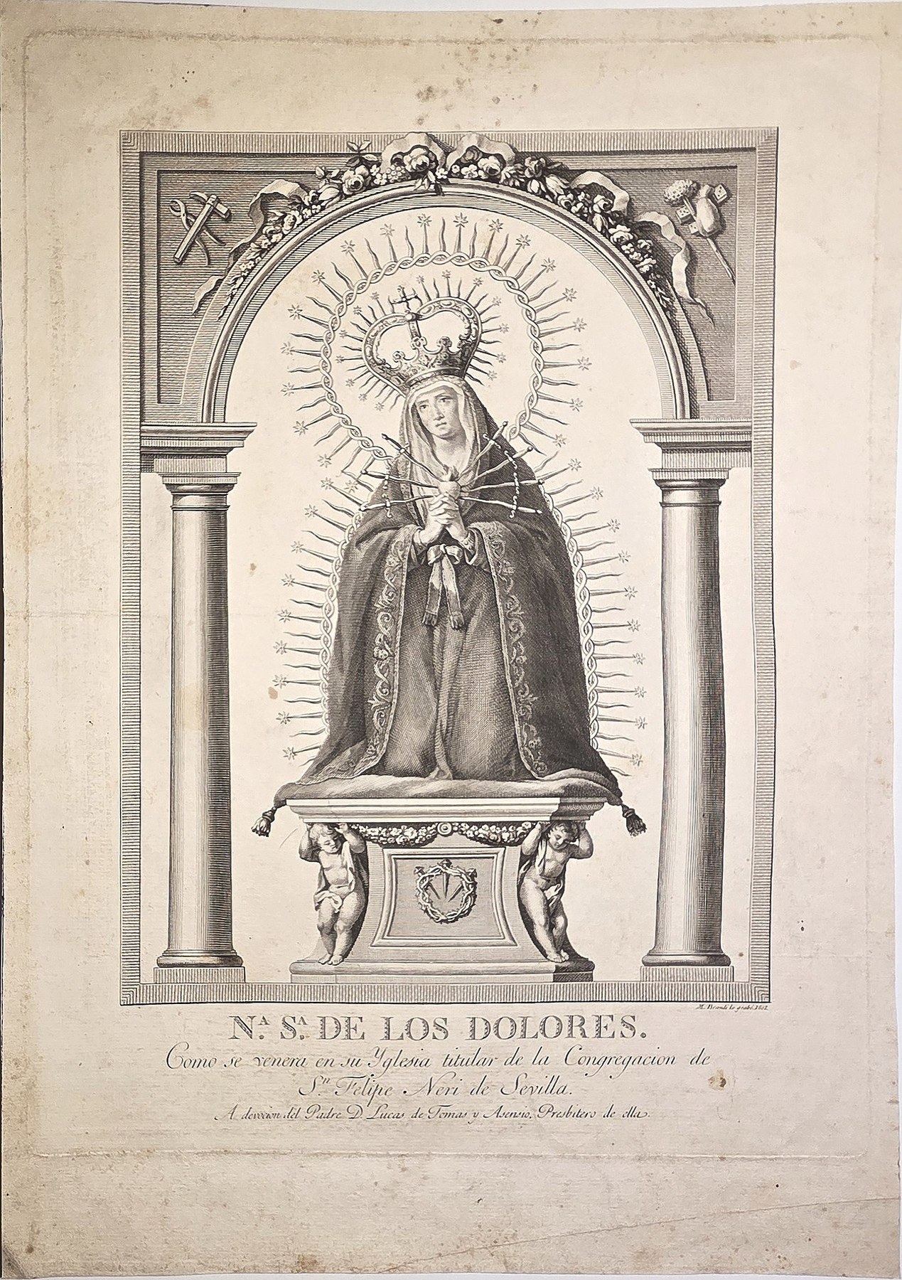 Nuestra Señora de los Dolores in Strahlenkranz