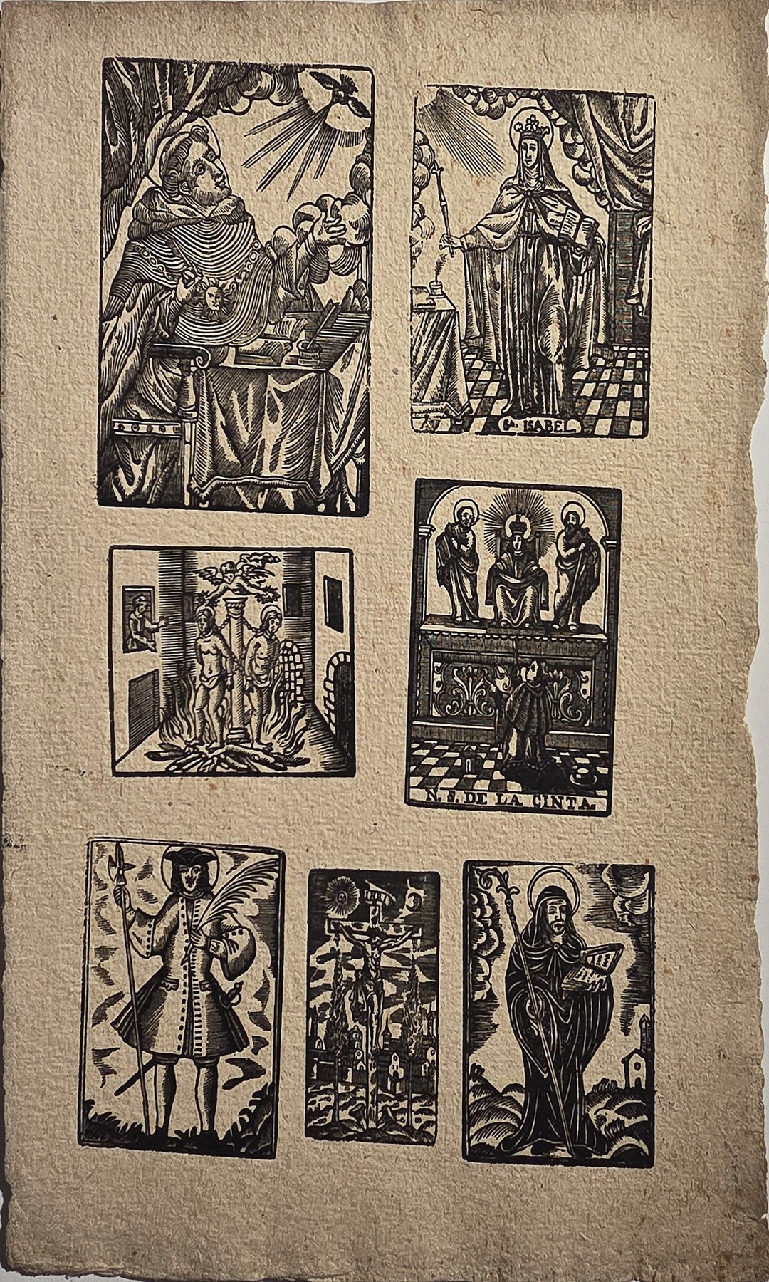 Sammlung religiöser mit sieben Einzeldarstellungen