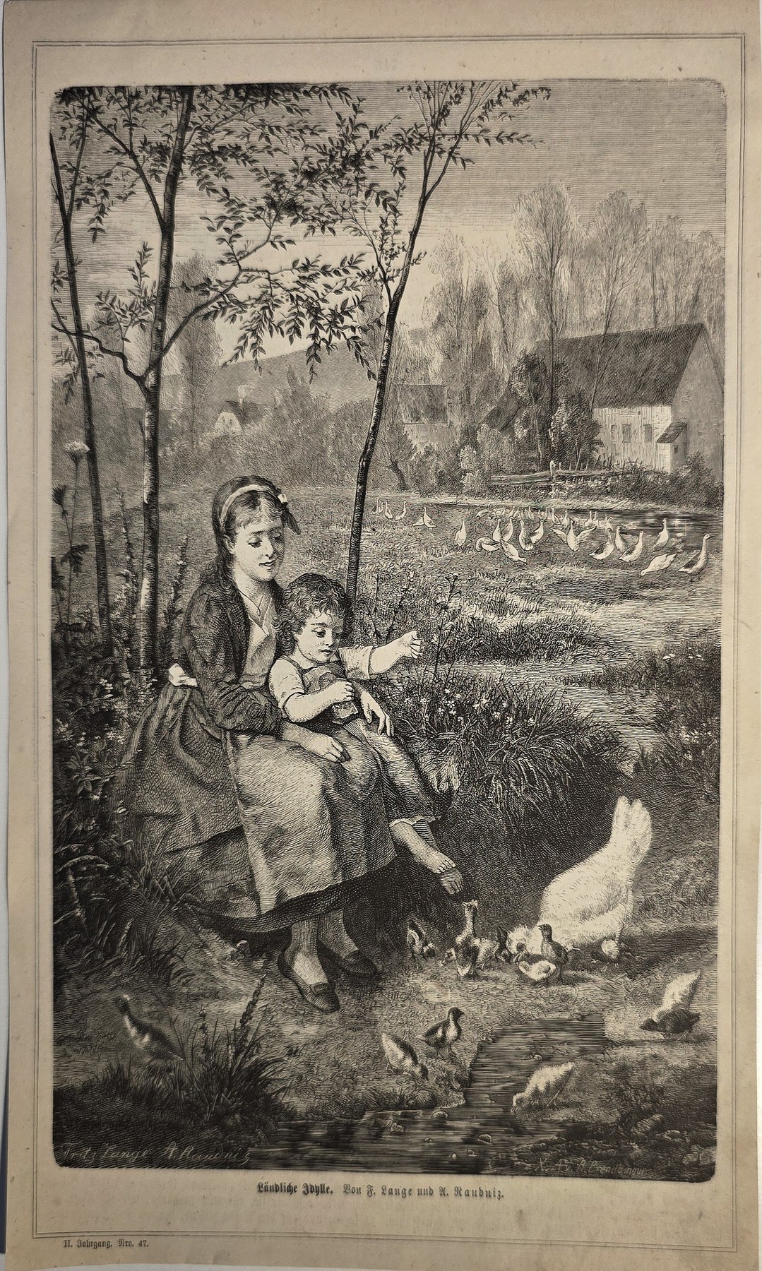 Hirtenszene am Waldweg
