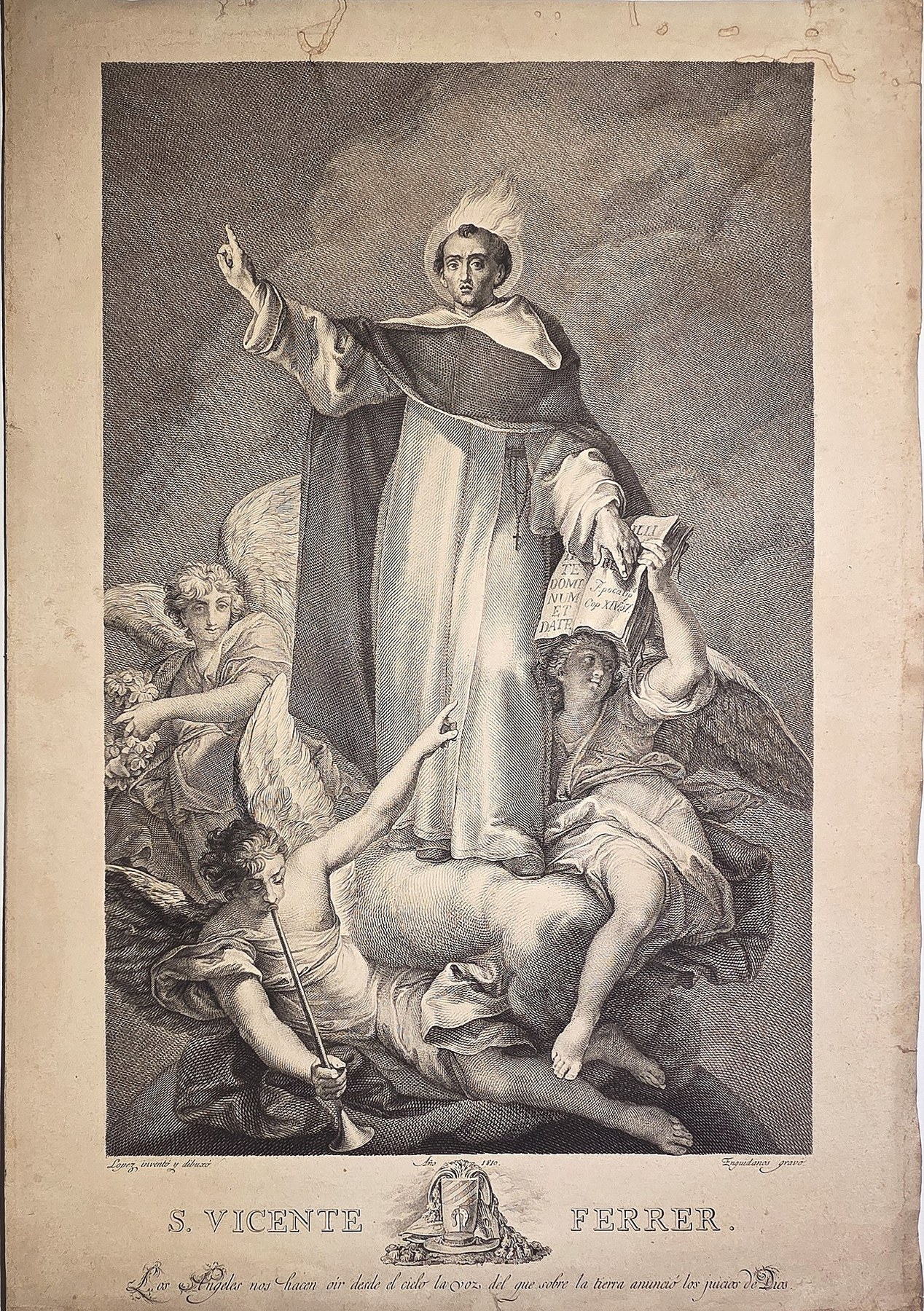 S. Vicente Ferrer über besiegter Gestalt