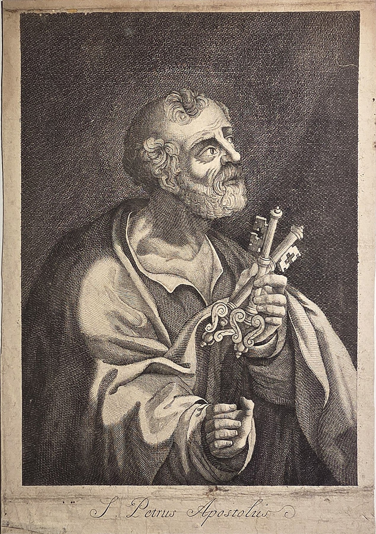 Apostelporträt mit Schlüsseln
