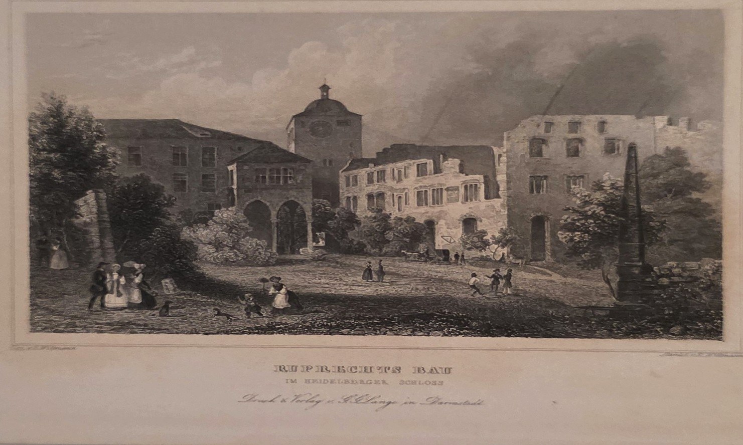 Kleine Stadtanlage am Berghang