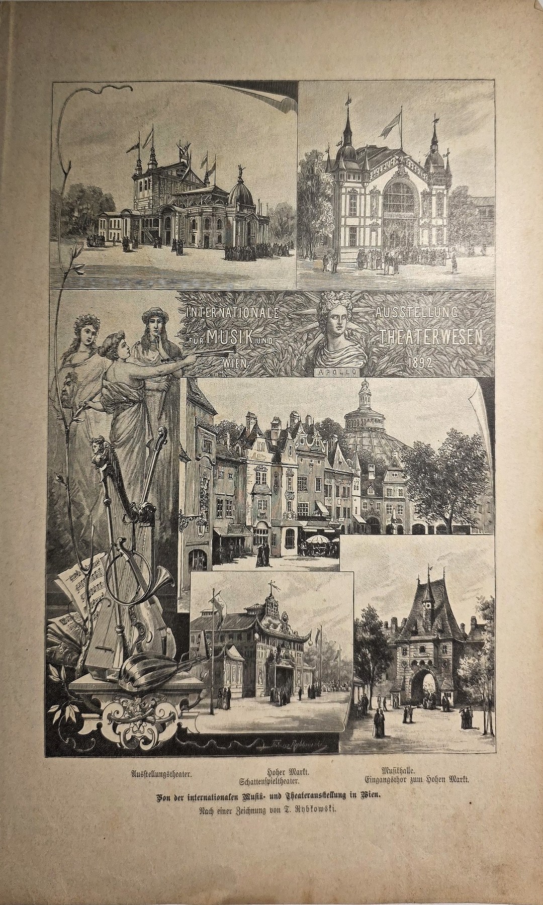 Architekturansichten mit Figurenstaffage
