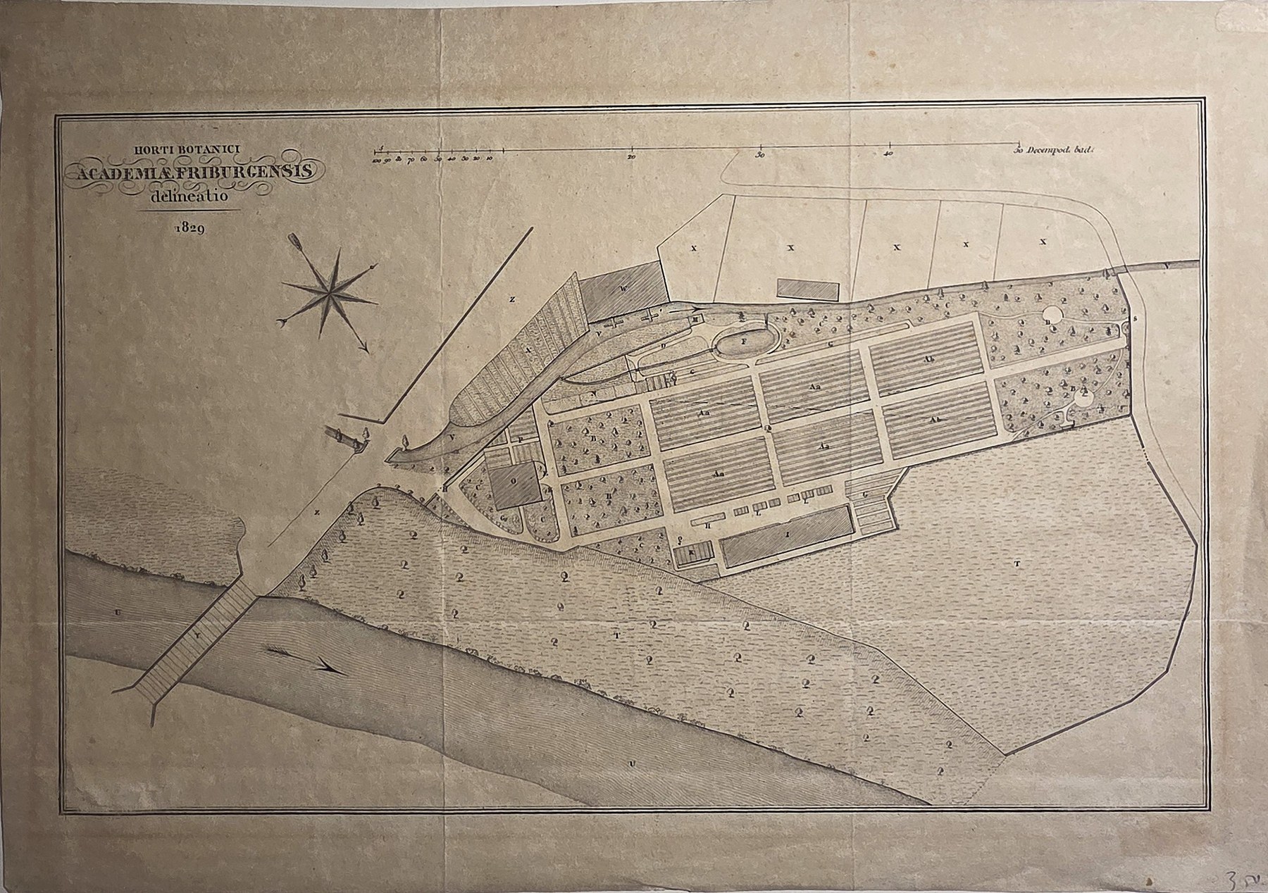 Historische Kartendarstellung – Stadt- und Festungsplan mit regelmäßigen Straßen