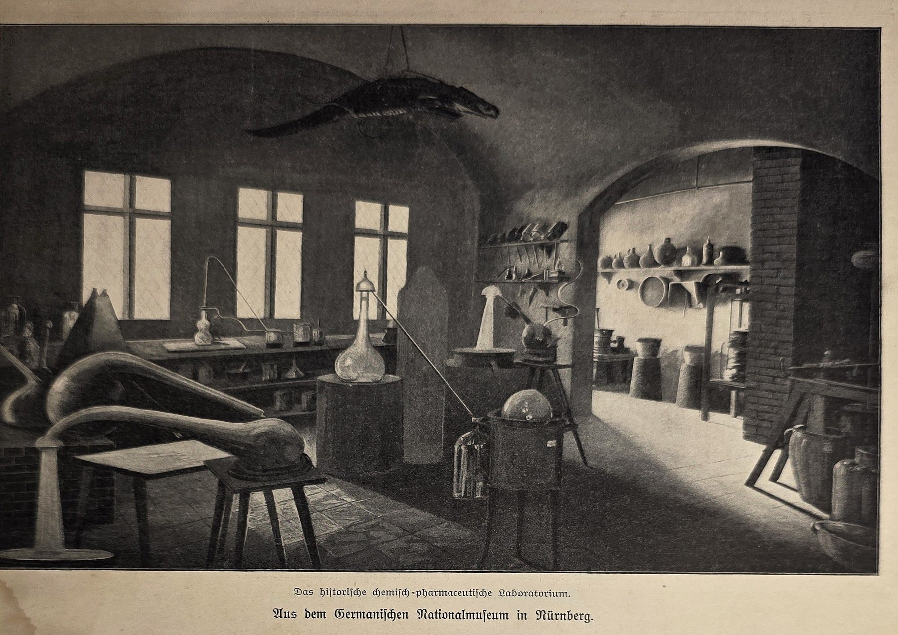Technischer Raum mit Schlangenmodell